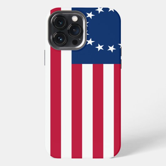 アメリカ・ベッツィロス国旗 iPhoneケース (裏面)