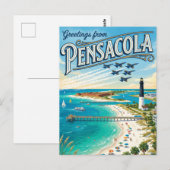 アメリカ、ペンサコーラ ポストカード (正面/裏面)
