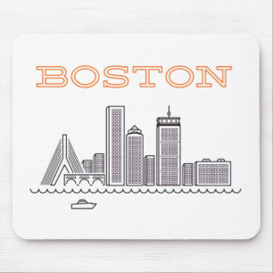アメリカ ボストン 市 スカイライン, ボストン マサチューセッツ州 アメリカ スカイライン マウスパッド