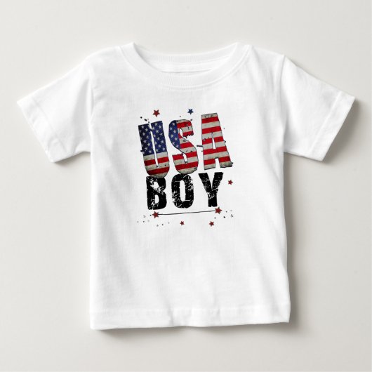 アメリカ・ボーイ ベビーTシャツ (正面)