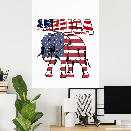 アメリカ ポスター (ホームオフィス)