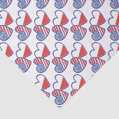 アメリカ・ポーランド国旗・ハート 薄葉紙 (詳細)