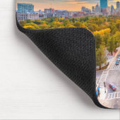 アメリカ，マサチューセッツ州，ボストンの美しい夕日 マウスパッド (コーナー)