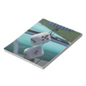 アメリカ、マサチューセッツ、グロスター。のファジーサイコロ ノートパッド (回転)