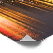 アメリカ、マサチューセッツ、ボストンのスカイラインで夕暮れ2 ポスター (角)