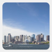 アメリカ、マサチューセッツ、ボストン、シティのスカイライン スクエアシール (正面)