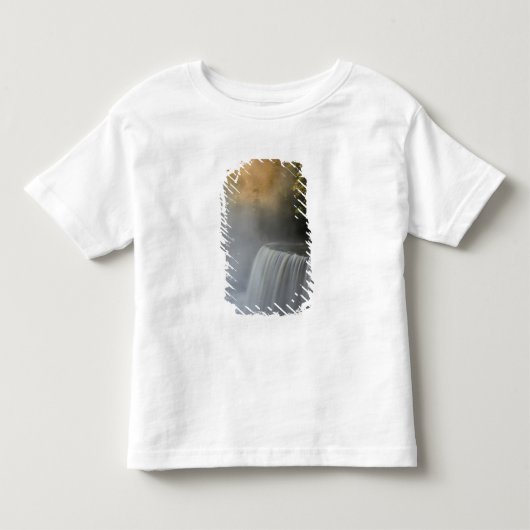 アメリカ ミシガン州 アッパー半島 秋の日の出 トドラーTシャツ (正面)