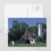 アメリカ、ミシガン、ヒューロン湖。ポートサニラック ポストカード (正面/裏面)