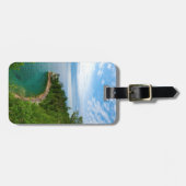 アメリカ、ミシガン。マイナーの城の岩の形成3 ラゲッジタグ (正面横)