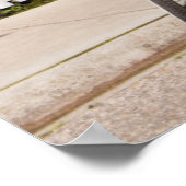 アメリカ、ミシガン、マッキナック島。イエローバイク ポスター (角)