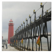 アメリカ、ミシガン、ミシガン湖ショア、グランドヘブン: タイル (正面)