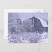 アメリカ、ミシガン、ロチェスターヒルズスノービーブルー ポストカード (正面/裏面)