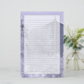 アメリカ、ミシガン、ロチェスターヒルズスノービーブルー 便箋 (スタンド正面)