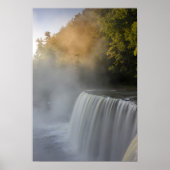 アメリカ、ミシガン、上部半島。秋の日出 ポスター (正面)