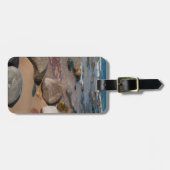 アメリカ、ミシガン。12マイルの丸い大きい石 ラゲッジタグ (正面横)