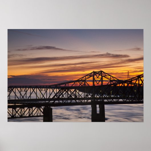 アメリカ、ミシシッピ、ビックスバーグ。I-20ハイウェイ ポスター (正面)