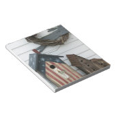 アメリカ、ミズーリ、ハーマン：愛国的なバードハウス、 ノートパッド (アングル)