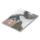 アメリカ、ミズーリ、ハーマン：愛国的なバードハウス、 ノートパッド (回転)