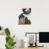 アメリカ、ミズーリ、ハーマン：愛国的なバードハウス、 ポスター (ホームオフィス)