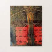 アメリカ、ミズーリ、路地ミルアットアリー春オザーク ジグソーパズル (縦)