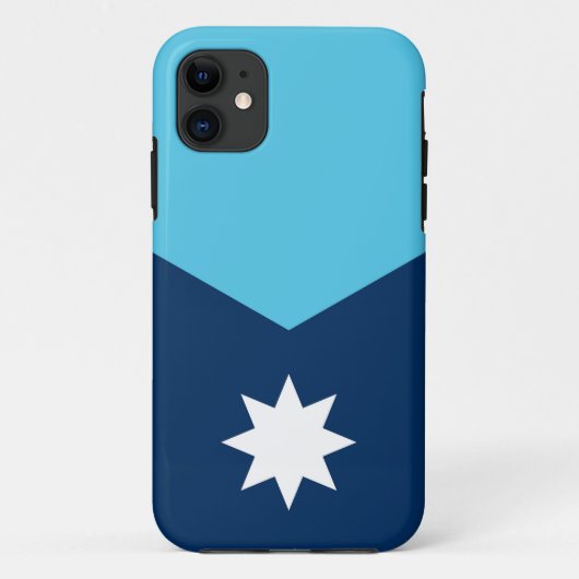 アメリカ ミネソタ州 新旗 シンボル Case-Mate iPhoneケース (裏面)