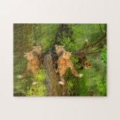 アメリカ、ミネソタ、サンドストーン、ミネソタ野生生物 ジグソーパズル (横)