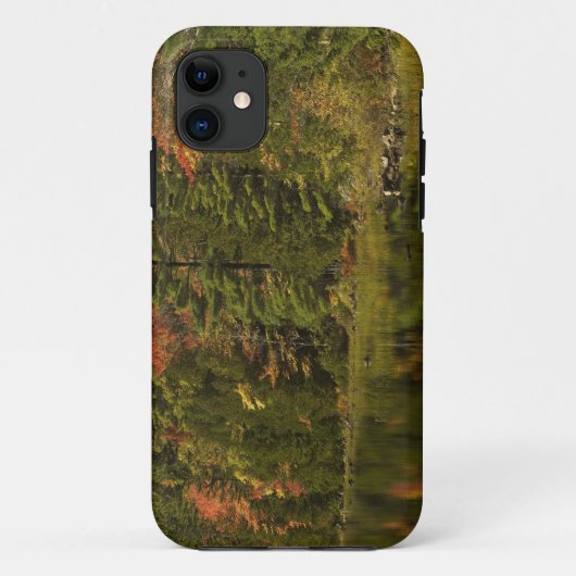 アメリカ; メイン州; アカディア国立公園。バブルポンドの秋の反射 2 Case-Mate iPhoneケース (裏面)