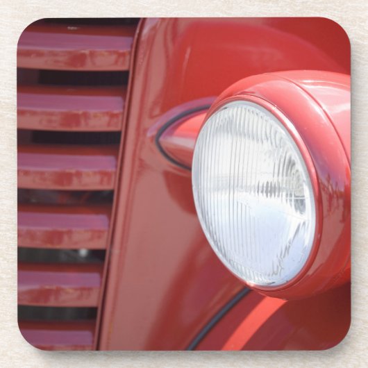 アメリカ、メイン、フクロウの頭。ヘッドライトと部分 コースター (正面)