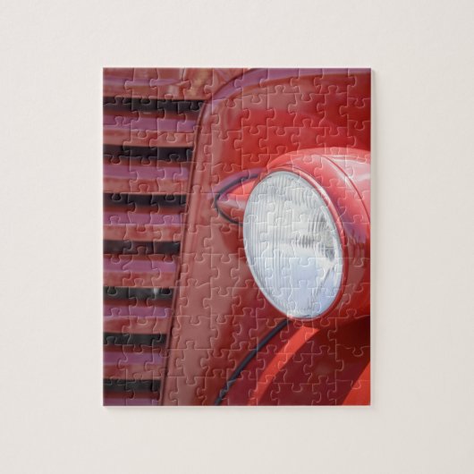 アメリカ、メイン、フクロウの頭。ヘッドライトと部分 ジグソーパズル (縦)