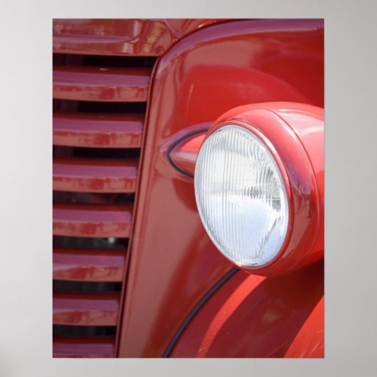 アメリカ、メイン、フクロウの頭。ヘッドライトと部分 ポスター (正面)