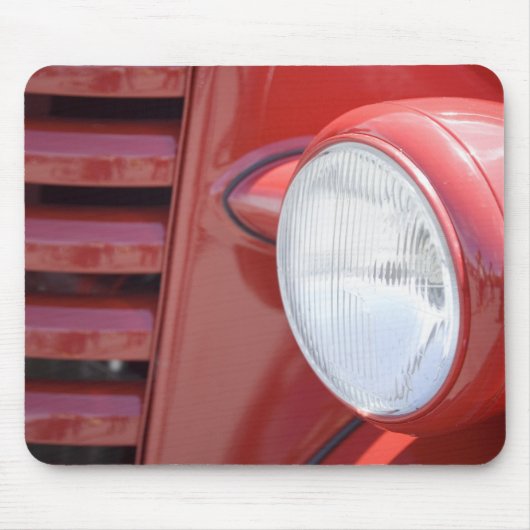 アメリカ、メイン、フクロウの頭。ヘッドライトと部分 マウスパッド (正面)