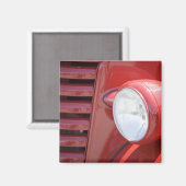 アメリカ、メイン、フクロウの頭。ヘッドライトと部分 マグネット (正面/裏面)