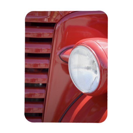 アメリカ、メイン、フクロウの頭。ヘッドライトと部分 マグネット (縦)