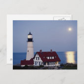 アメリカ，メイン，ポートランド，エリザベス岬，灯台 ポストカード (正面/裏面)