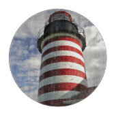 アメリカ、メイン、ルベック。ウェストクオディヘッドリガトハウス カッティングボード (正面)