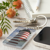 アメリカ、メイン、ルベック。ウェストクオディヘッドリガトハウス キーホルダー (正面右)