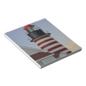 アメリカ、メイン、ルベック。ウェスト・クードディ・ヘッドライト・ハウス ノートパッド (アングル)