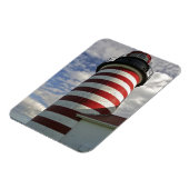 アメリカ、メイン、ルベック。ウエストクードディヘッドライトハウス マグネット (左側)