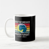 アメリカ メキシコ湾湾岸地域 ジョーク 忘れない コーヒーマグカップ (左)