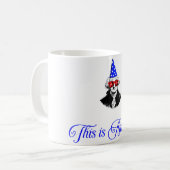 アメリカ、メモリアルデー、7月4日 コーヒーマグカップ (正面左)