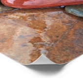 アメリカ、モンタナ、クラーク・フォーク・リバー、ストーン2 ポスター (角)