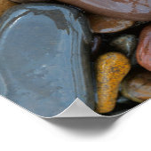 アメリカ、モンタナ、クラーク・フォーク・リバー、ストーン ポスター (角)