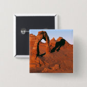 アメリカ、ユタ、アーチェスNP.繊細なアーチは〜の一つである 缶バッジ (正面&裏面)