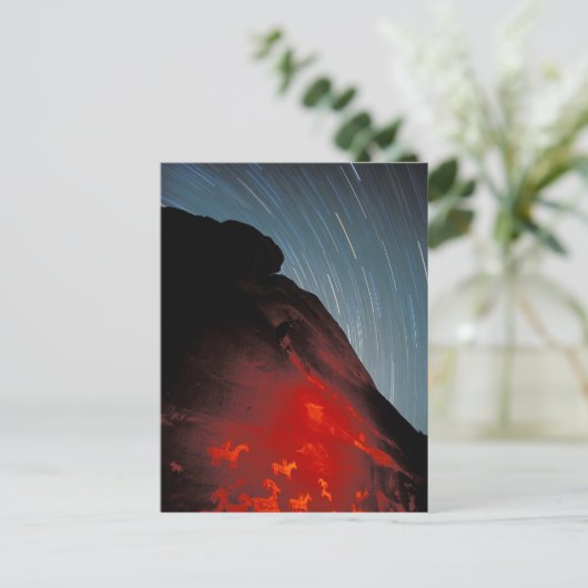 アメリカ、ユタ、アーチス国立公園、ペトログリフ ポストカード (スタンド正面)