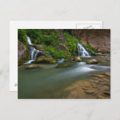 アメリカ、ユタ、シオン国立公園。ヴァージン ポストカード (正面/裏面)