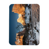 アメリカ、ユタ、シオン国立公園。山の出 マグネット (縦)