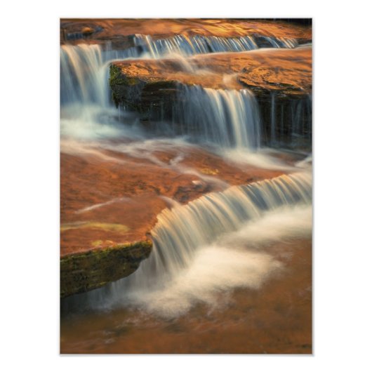 アメリカ、ユタ、シオン国立公園。風光明媚な フォトプリント            (正面)