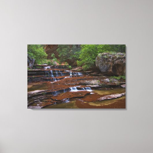 アメリカ、ユタ、シオン国立公園。4名勝 キャンバスプリント (正面)