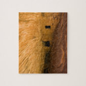 アメリカ、ユタ、シダーメサ、ミュールキャニオン。砂岩 ジグソーパズル (縦)