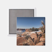 アメリカ、ユタ、モアブ。キャニョンランズ国立公園 マグネット (正面/裏面)